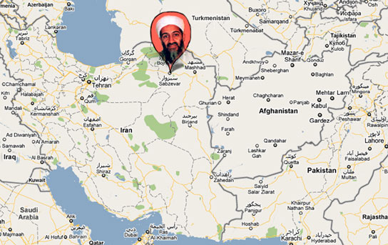 Reports say Osama Bin-Laden has been hiding in Sabzevar, Iran for 5 years and has 3,811 Facebook friends.