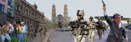 PERRY OPEN TO MILITARY INVASION OF MEXICO